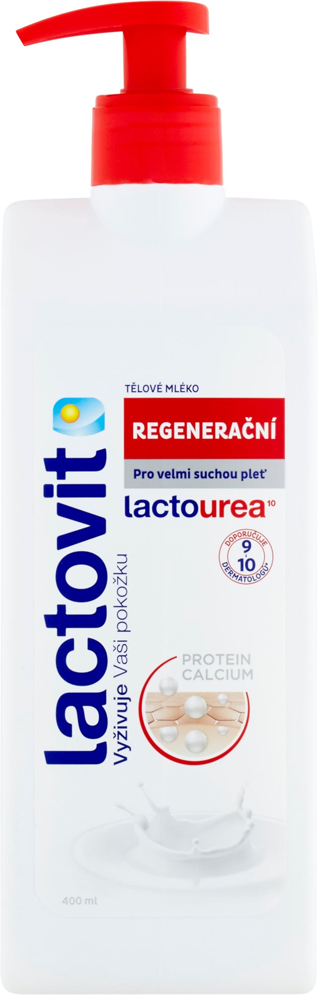 LACTOVIT Lactourea Telové mlieko regeneračné 400 ml