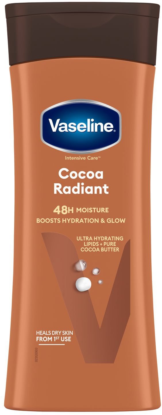 VASELINE Cocoa Radiant hydratačné a rozjasňujúce telové mlieko 400 ml