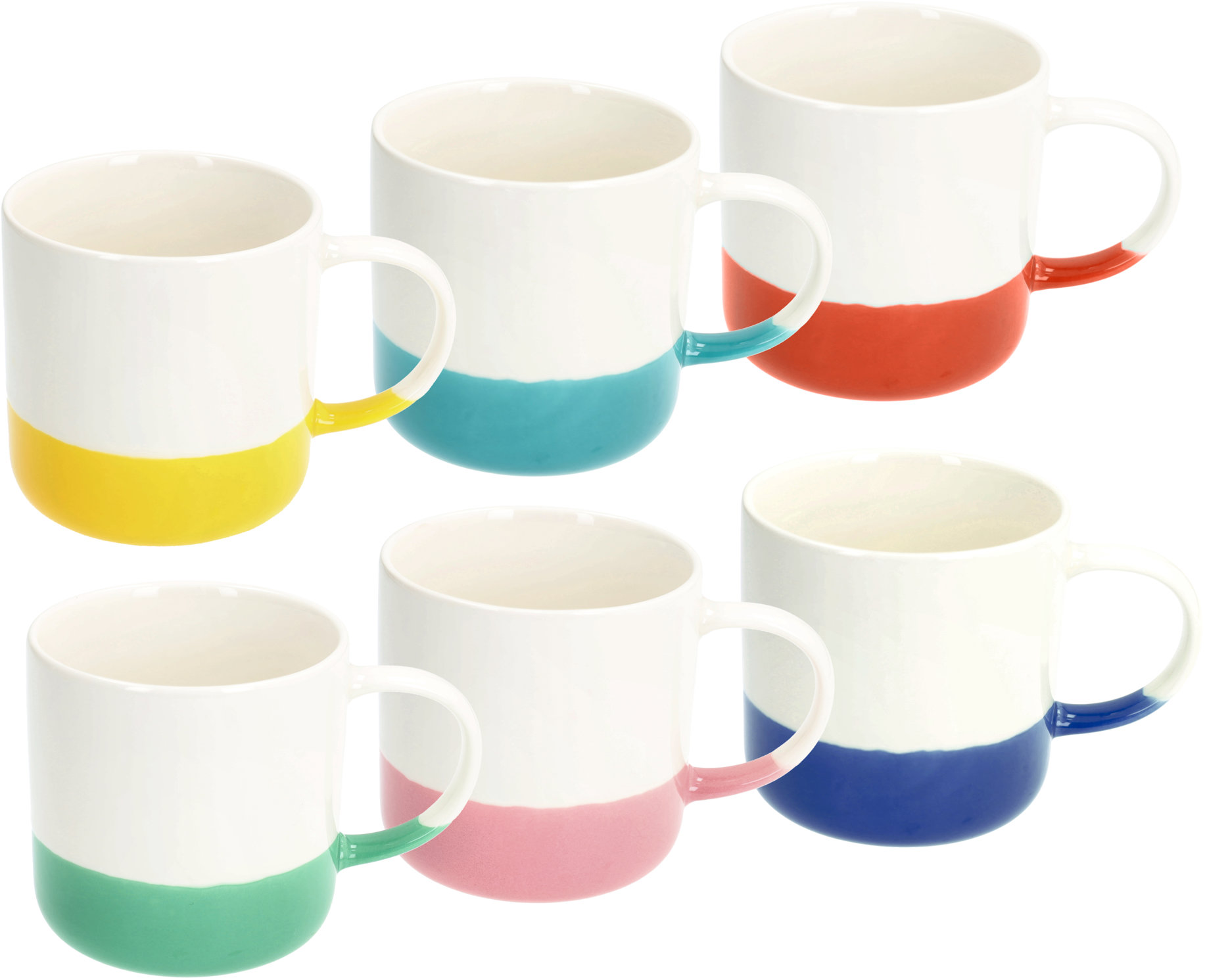 Tognana Sada hrnků 6 ks RAINBOW vícebarevné 380 ml