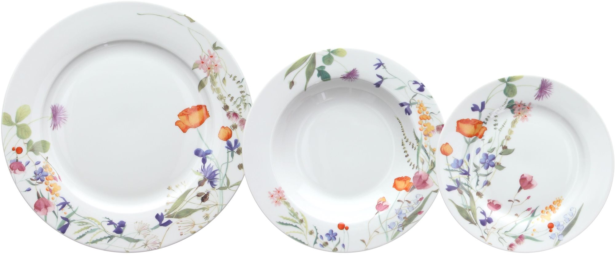 Tognana Jedálenská súprava 18 ks ATOLLO FLORA by Andrea Fontebasso