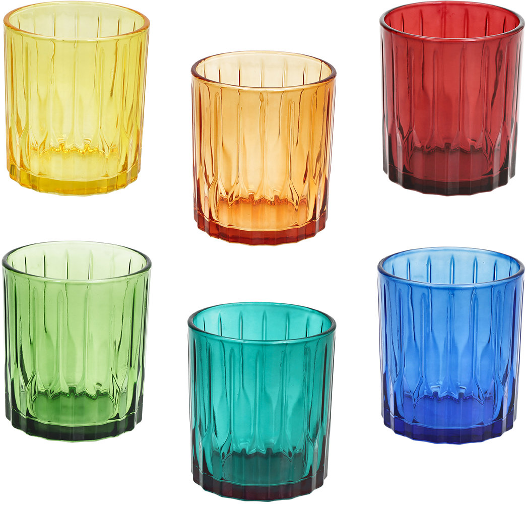 Tognana Sklenice 6 ks set barevné 350 ml LOUNGE MULTICOLOR