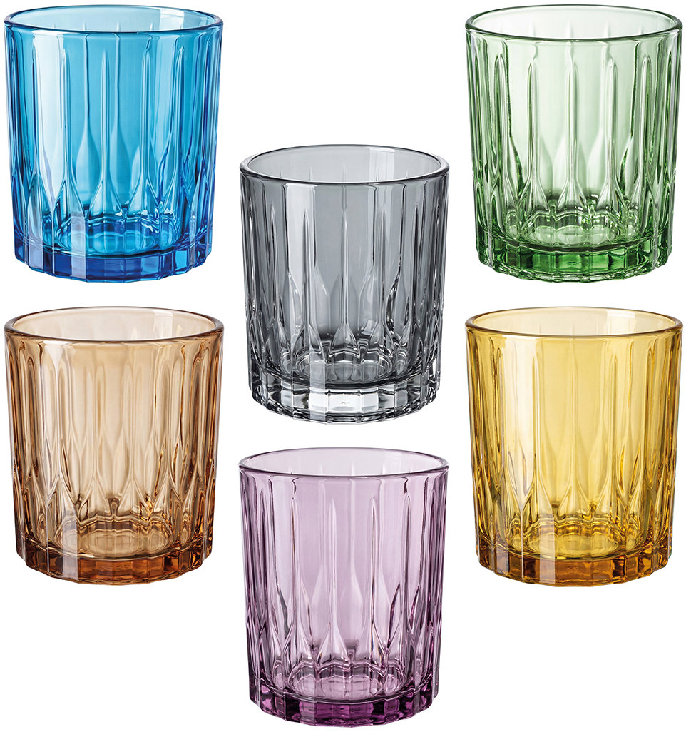 Tognana Sklenice 6 ks set barevné 350 ml LOUNGE RHAPSODY