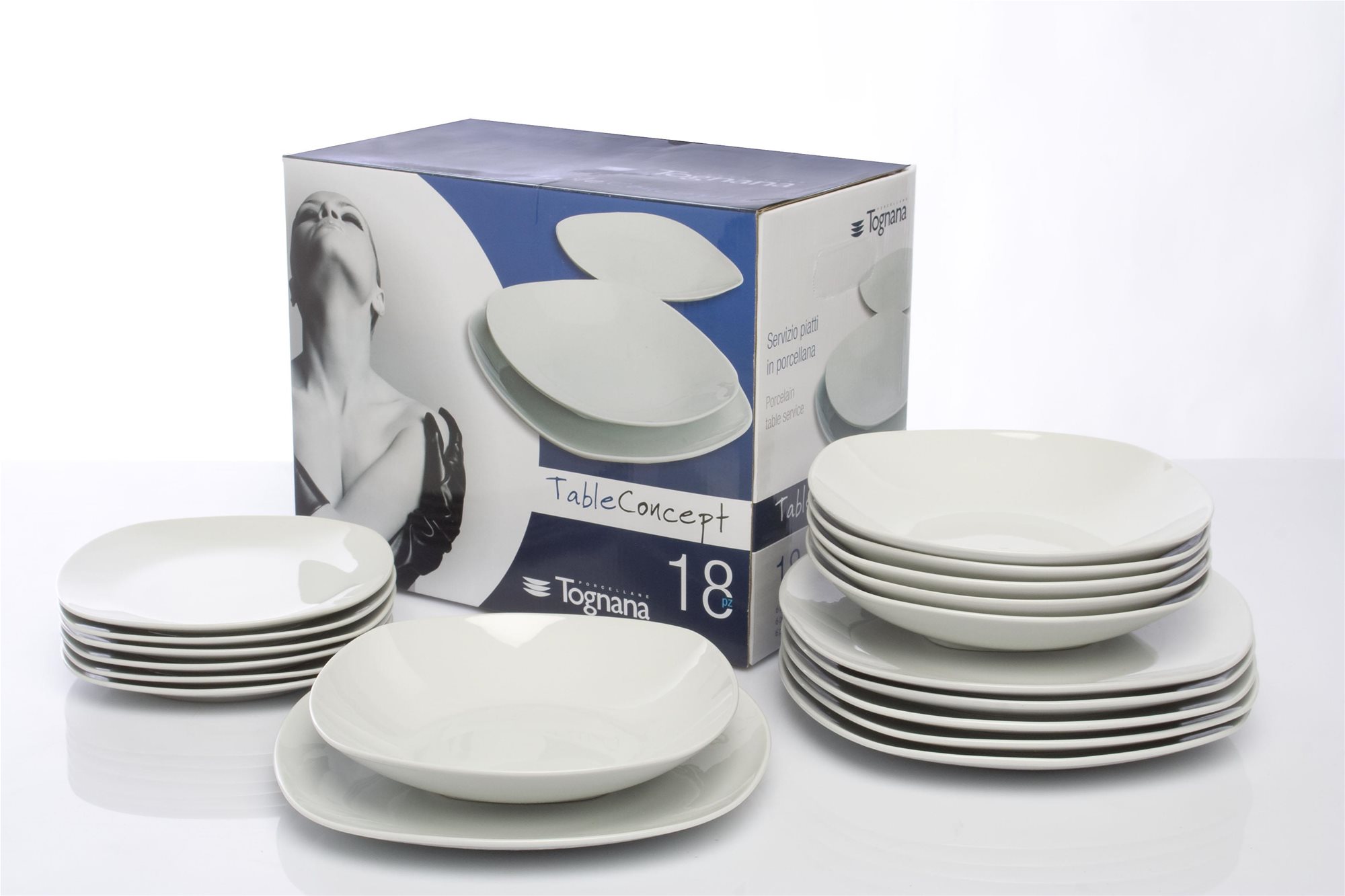 Tognana Jedálenská súprava 18 ks SPLENDOR BIANCO