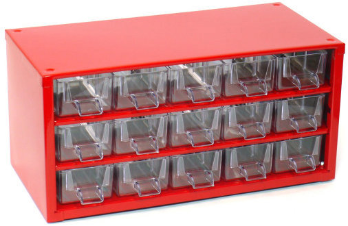 TOKOZ Zásuvkový organizér 03/15S – RAL 3002, červený