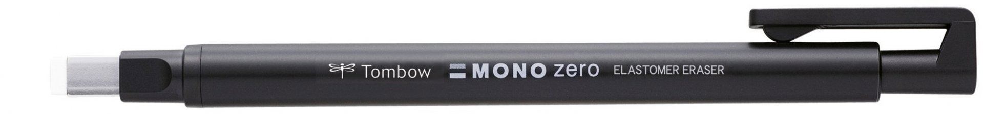 Tombow Gumovacia ceruzka Mono Zero, 2,5 mm × 5 mm, čierna