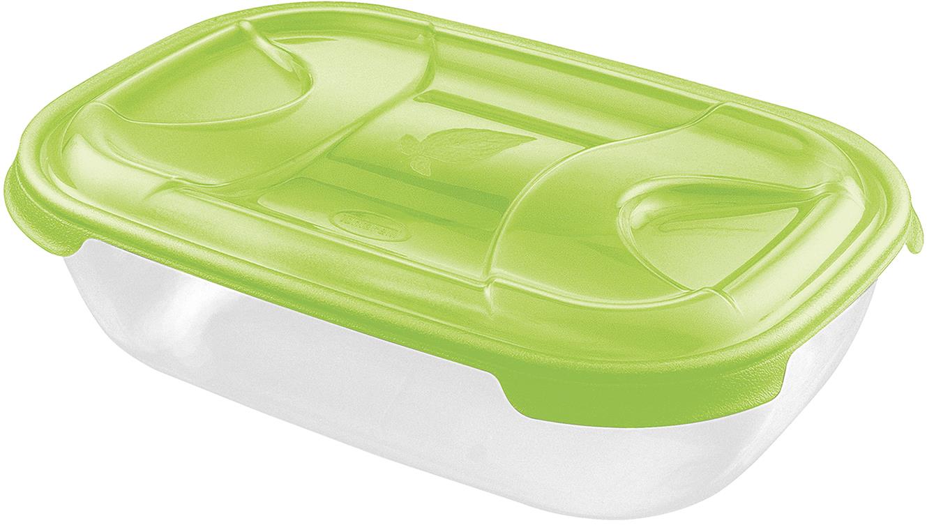 Tontarelli Nuvola Box 1,15 l obdĺžnikový transparetný/zelený