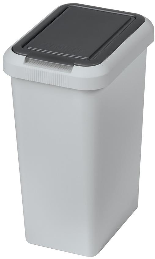 Tontarelli Touch & Lift Odpadkový kôš 10 l, svetlosivý/antracit