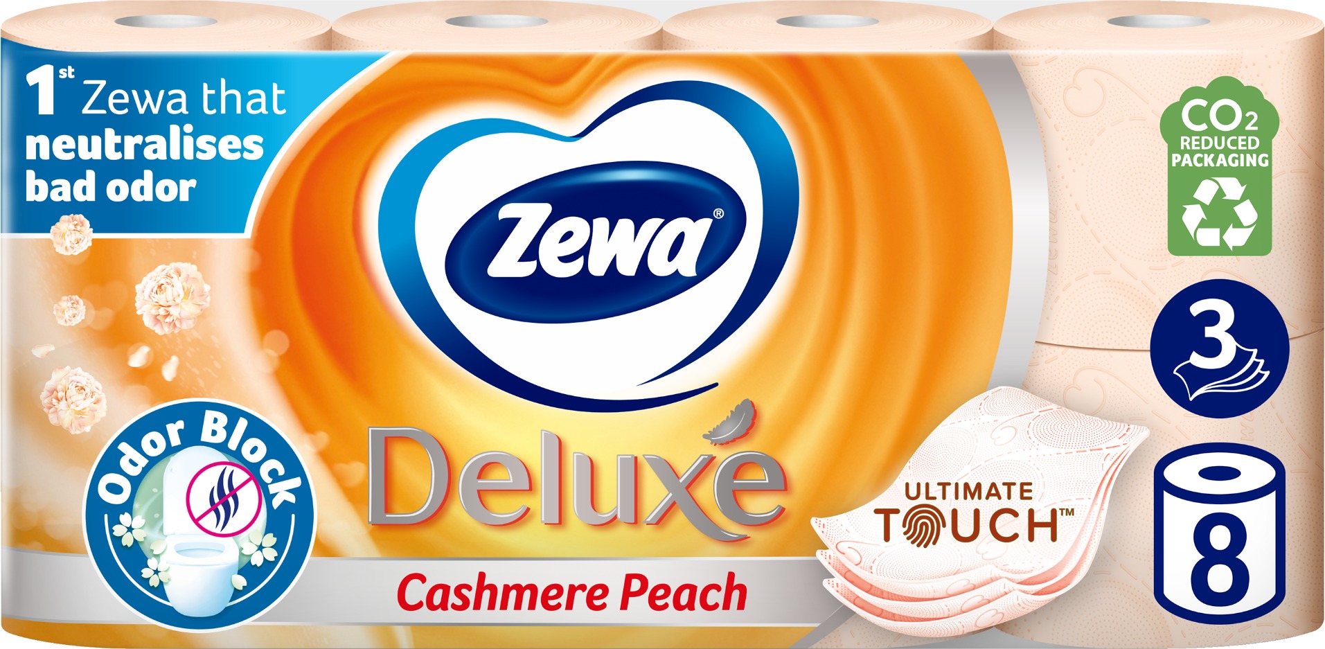 ZEWA Deluxe Cashmere Peach (8 ks)