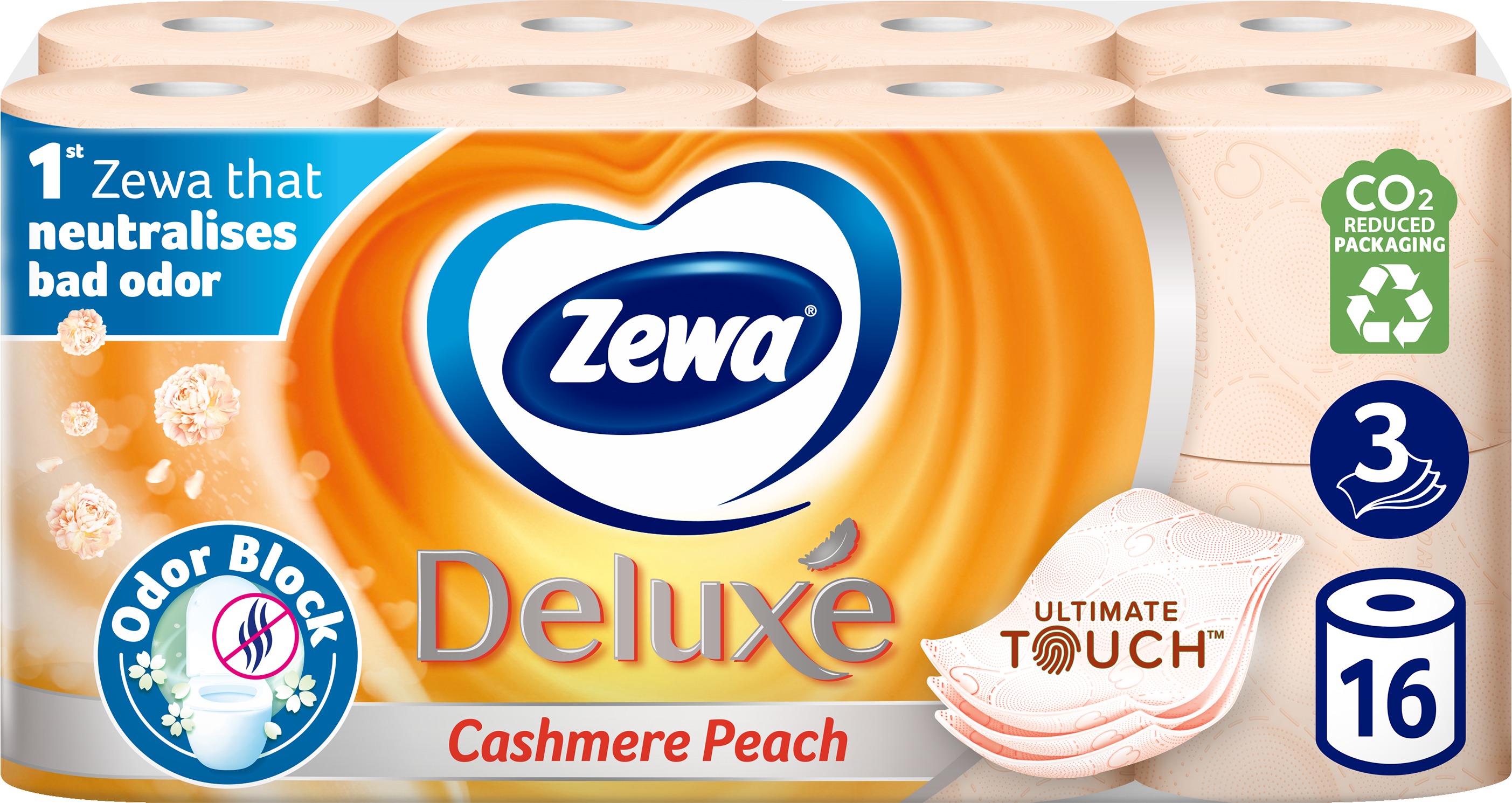 ZEWA Deluxe Cashmere Peach (16 ks)