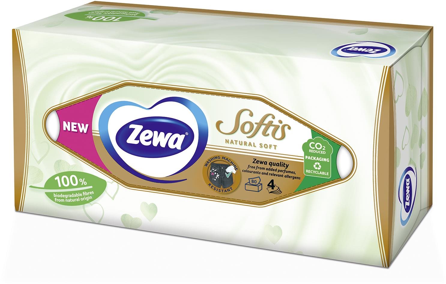 ZEWA Softis Natural Soft box 80 ks