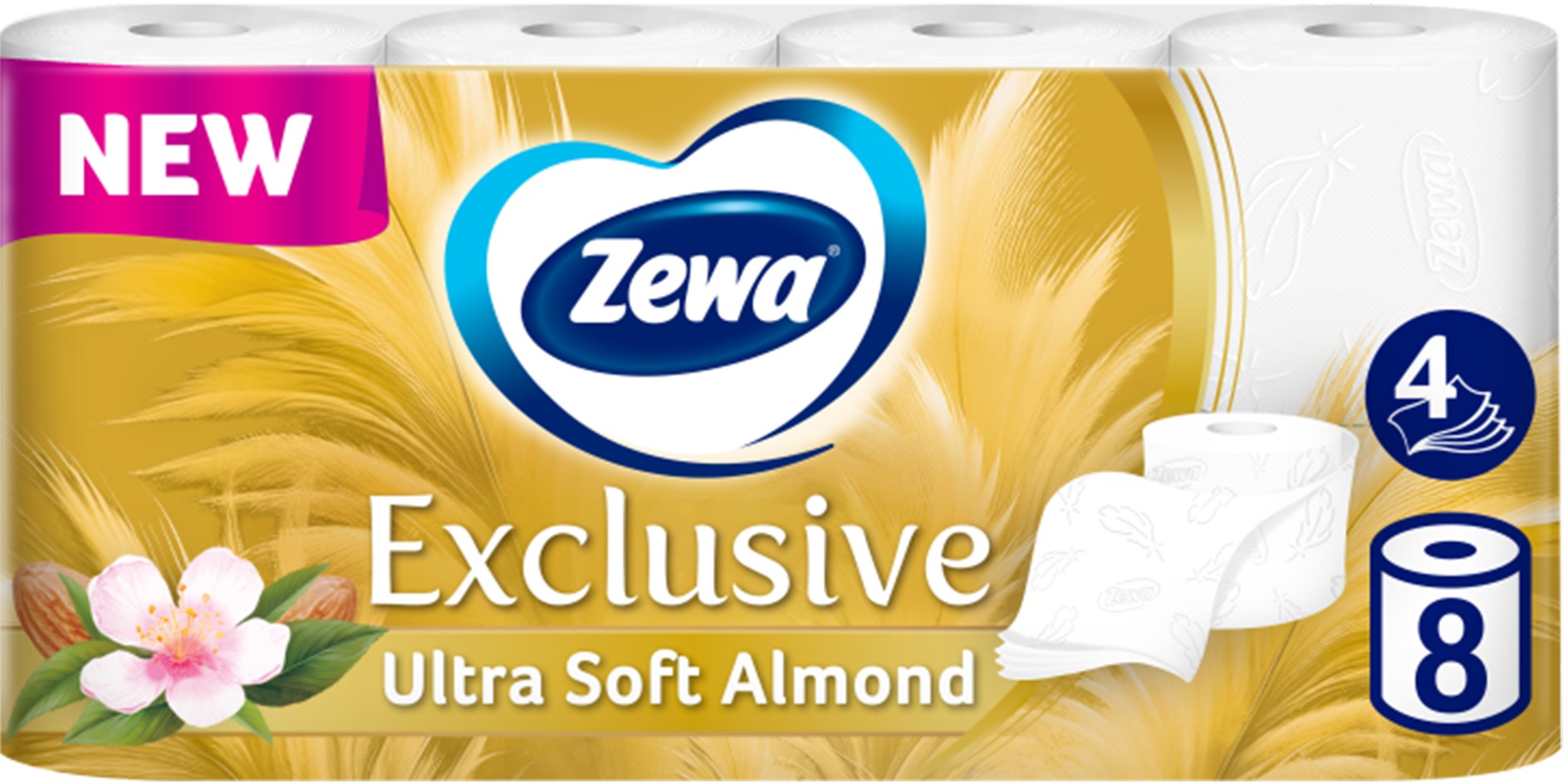 ZEWA EXCLUSIVE Almond Blossom 8 ks