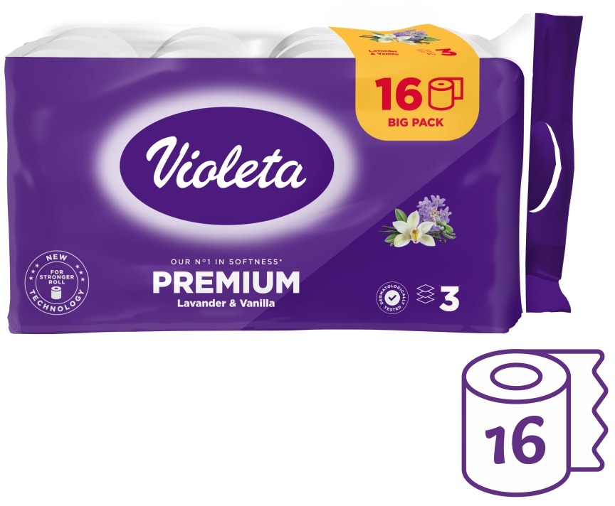 VIOLETA Premium Lavender & Vanilla (16 ks)