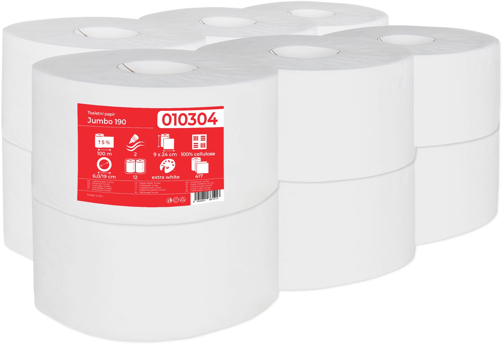 PRIMASOFT Jumbo 190 biely, celulóza (12 ks)