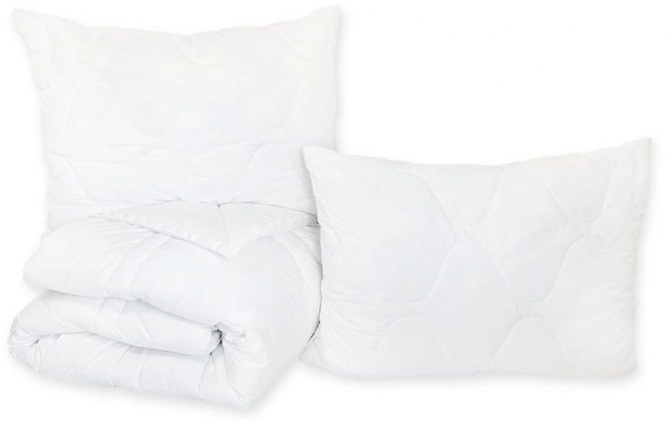 TOPKING Vankúš 70 × 90 cm so zipsom 2 ks a prikrývka 240 × 220 cm – duté vlákno, česká výroba