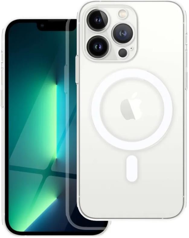 TopQ Kryt Clear Magnetic iPhone 13 Pro pevný priehľadný 75557