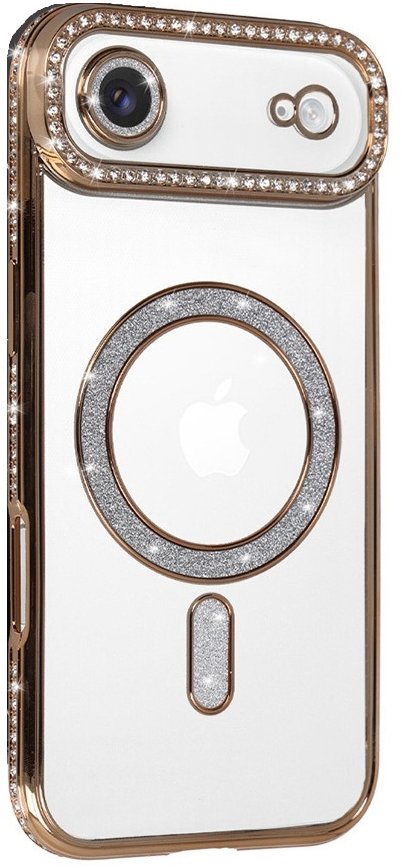 TopQ Zadný kryt Bling Magsafe pre iPhone Air gold