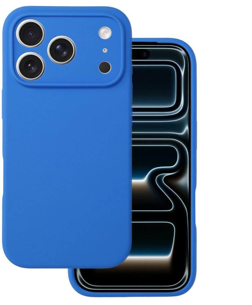 TopQ Zadný kryt Silicone Lite pre iPhone 17 Pro blue