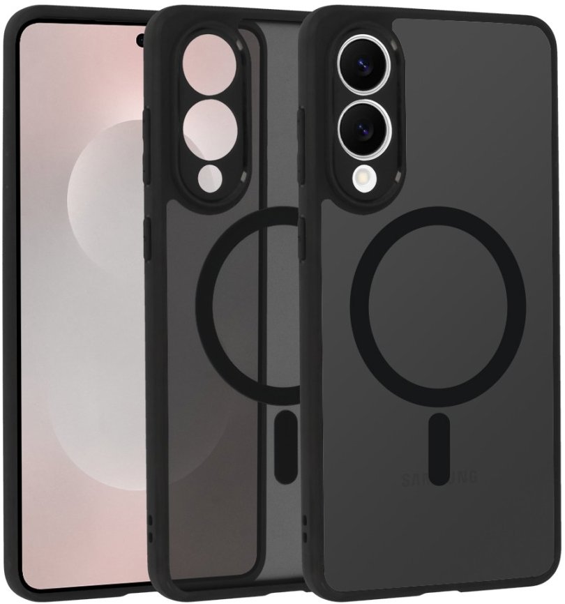 TopQ Full Matte Mag Cover pre Samsung Galaxy S25 Edge black