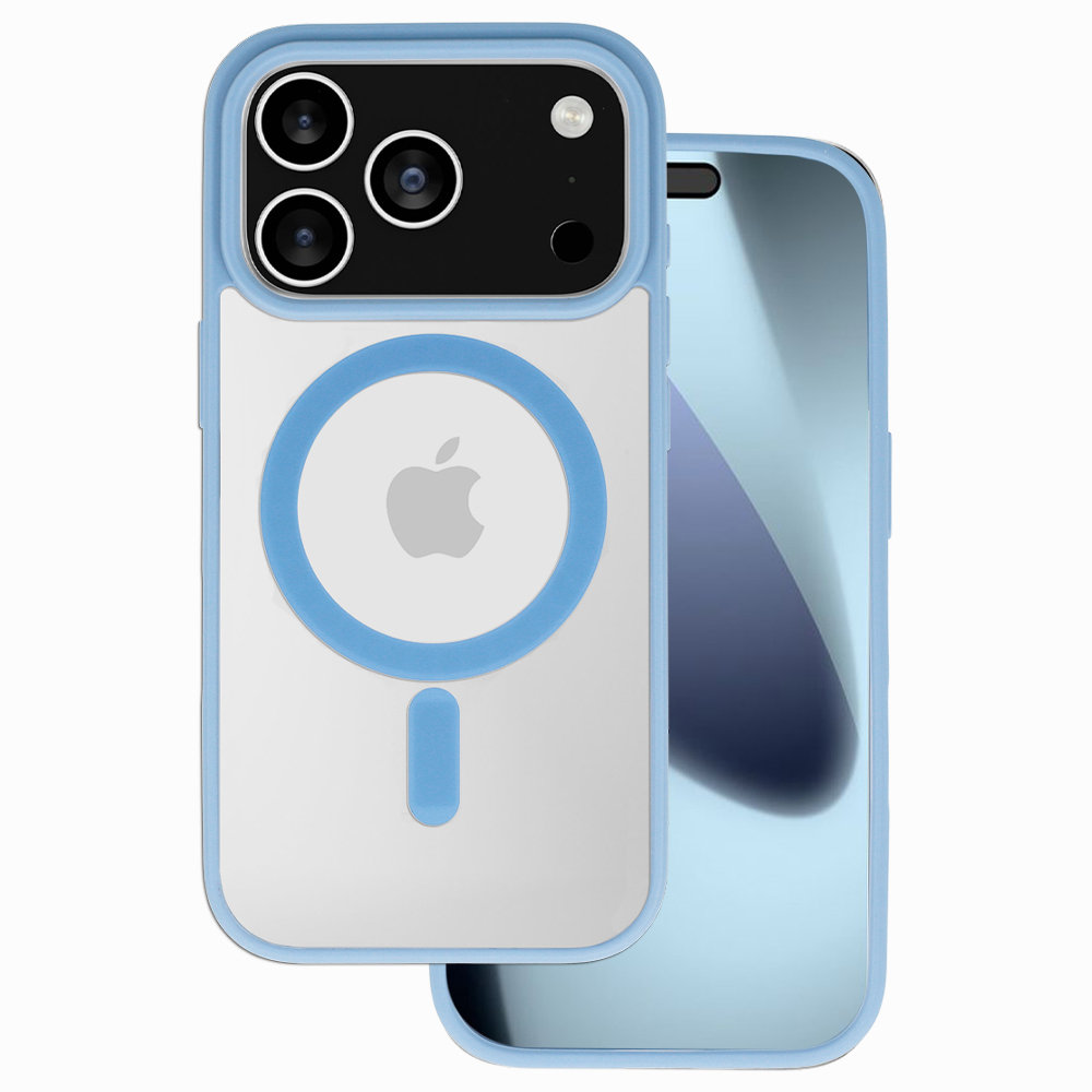 TopQ Acrylic Color Magsafe pre iPhone 17 Pro Max light blue