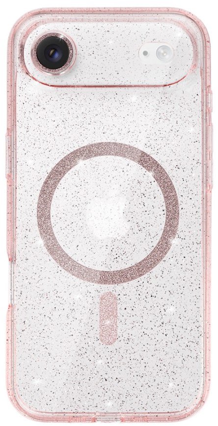TopQ Glitter Magsafe pre iPhone Air pink clear