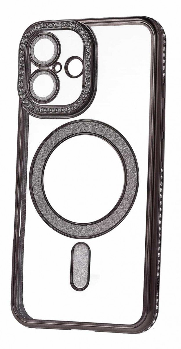 TopQ Bling Magsafe pre iPhone 16 čierny