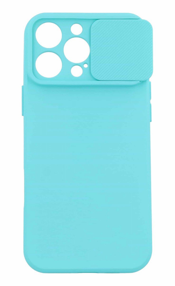 TopQ Camshield Soft na iPhone 16 Pro Max mentolový