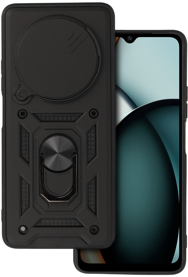 TopQ Ultra odolný Armor Lens pre Xiaomi Redmi A4 čierny