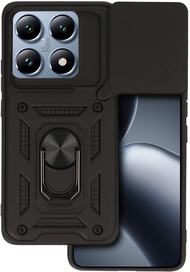 TopQ Ultra odolný Armor Lens pre Xiaomi 14T čierny