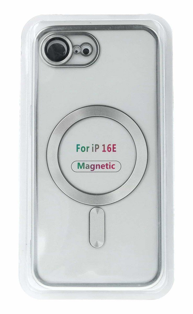 TopQ Metallic Magsafe pre iPhone 16e Silver