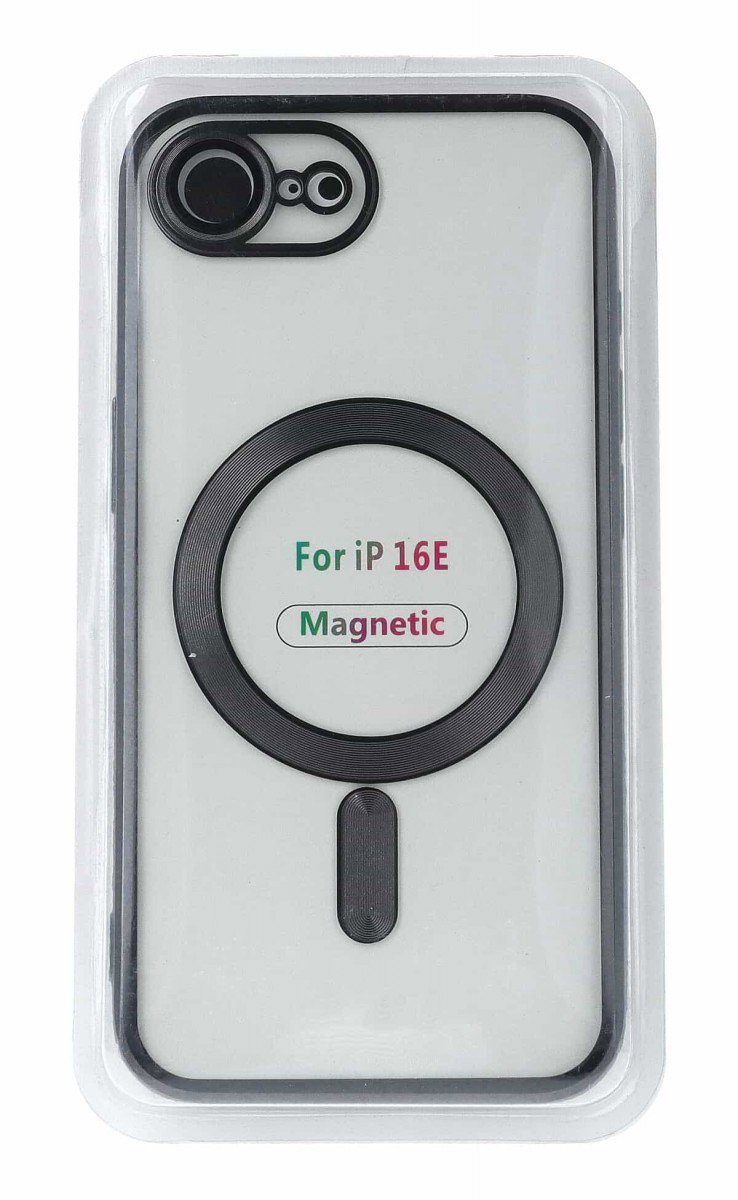 TopQ Metallic Magsafe pre iPhone 16e Black