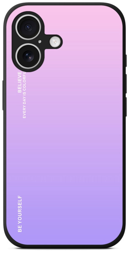 TopQ Kryt LUXURY iPhone 16 pevný dúhový ružový 124852