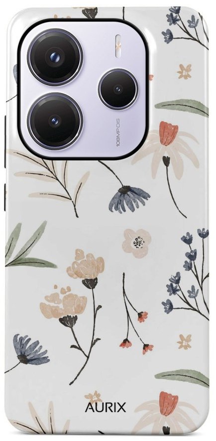 TopQ Kryt AURIX Xiaomi Redmi Note 14 5G pevný Floral Fantasy 136505