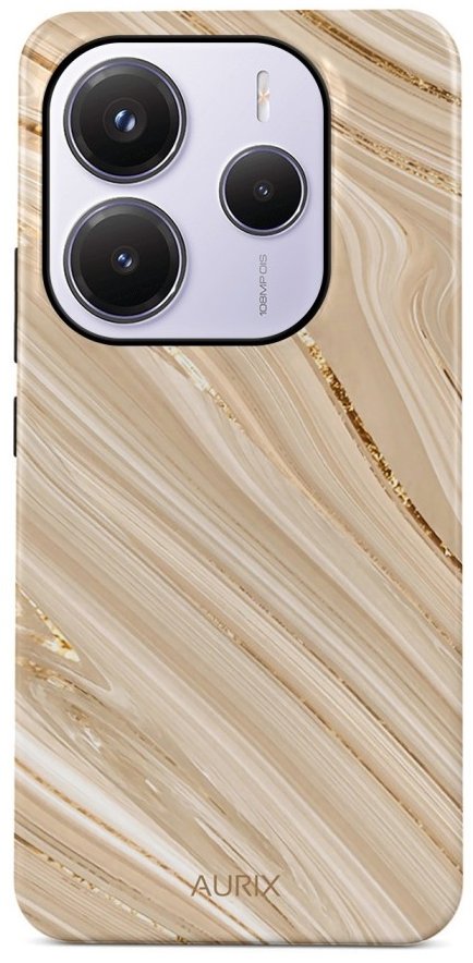 TopQ Kryt AURIX Xiaomi Redmi Note 14 5G pevný Golden Sands 136500