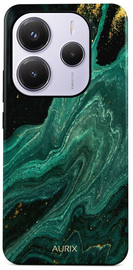 TopQ Kryt AURIX Xiaomi Redmi Note 14 5G pevný Green Lagoon 136506