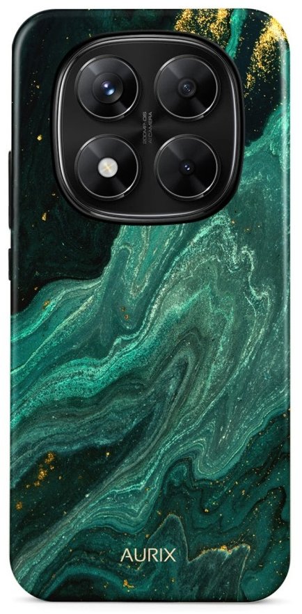 TopQ Kryt AURIX Xiaomi Redmi Note 14 Pro 5G pevný Green Lagoon 136527