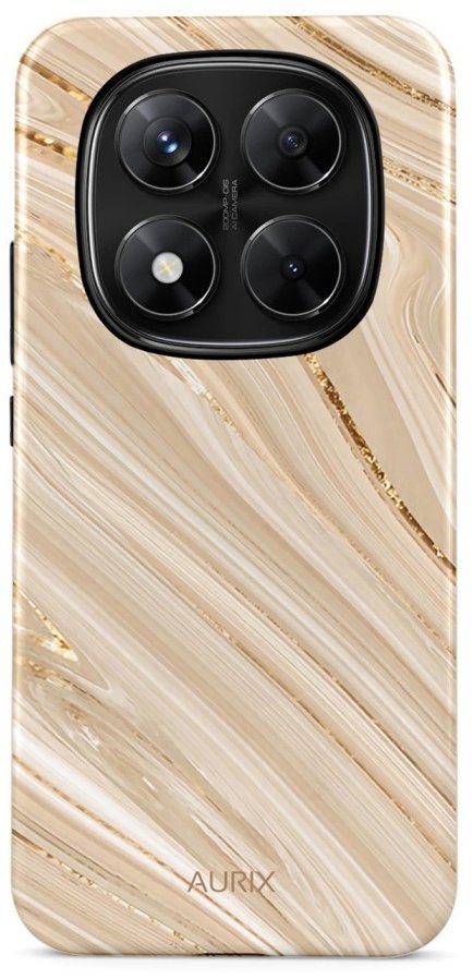 TopQ Kryt AURIX Xiaomi Redmi Note 14 Pro pevný Golden Sands 136512