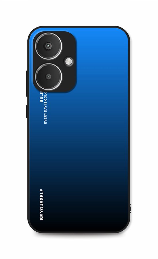 TopQ Kryt LUXURY Xiaomi Redmi 13 pevný dúhový modrý 139899