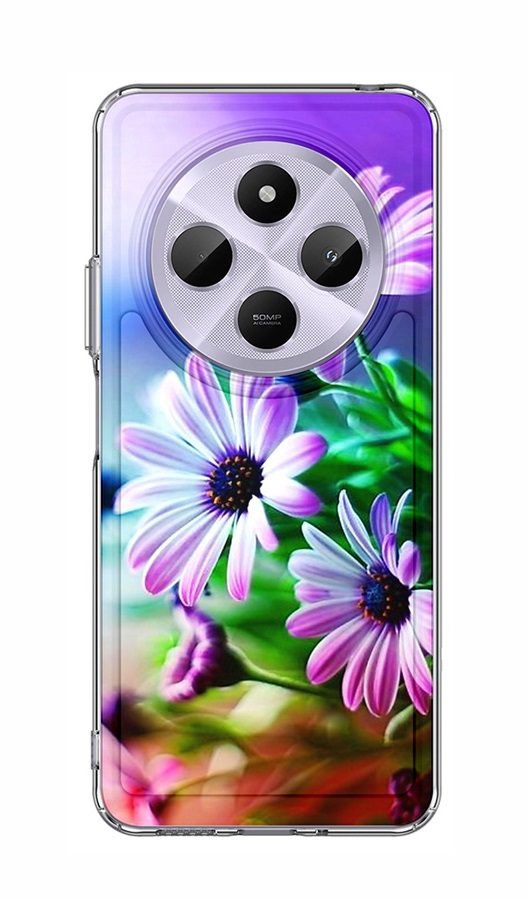 TopQ Kryt Image Xiaomi Redmi 14C pevný Fialové kvety 132150