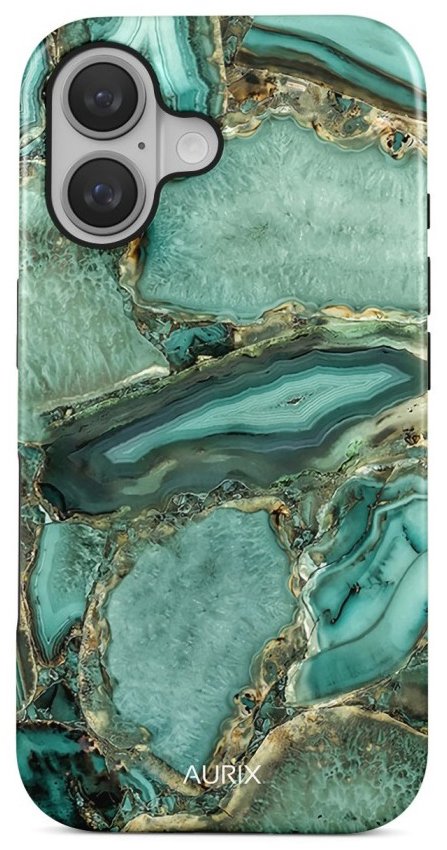 TopQ Kryt AURIX MagSafe iPhone 16 Emerald Glow 133539