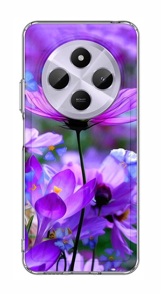 TopQ Kryt Image Xiaomi Redmi 14C pevný Rozkvitnuté kvety 132667