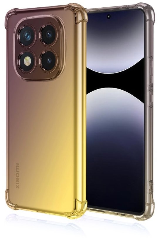 TopQ Kryt Xiaomi Redmi Note 14 Pro Shock dúhový purpurovo-žltý 136714