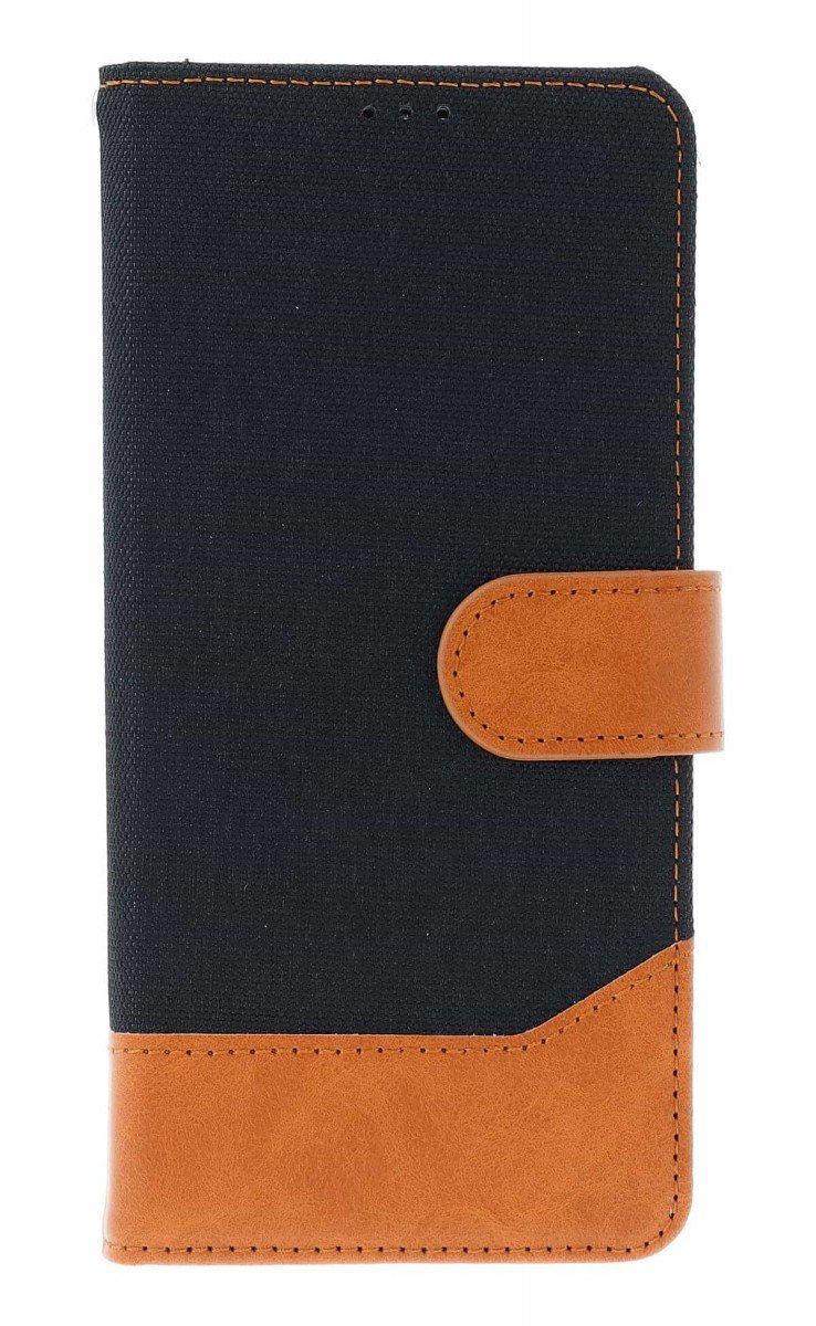 TopQ Puzdro Jeans Samsung A36 knižkové čierne 137937