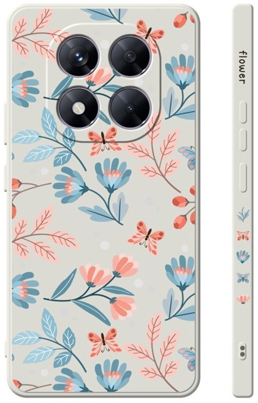 TopQ Kryt dizajn Xiaomi Redmi Note 14 Pro+ 5G Romantické kvietky 136993