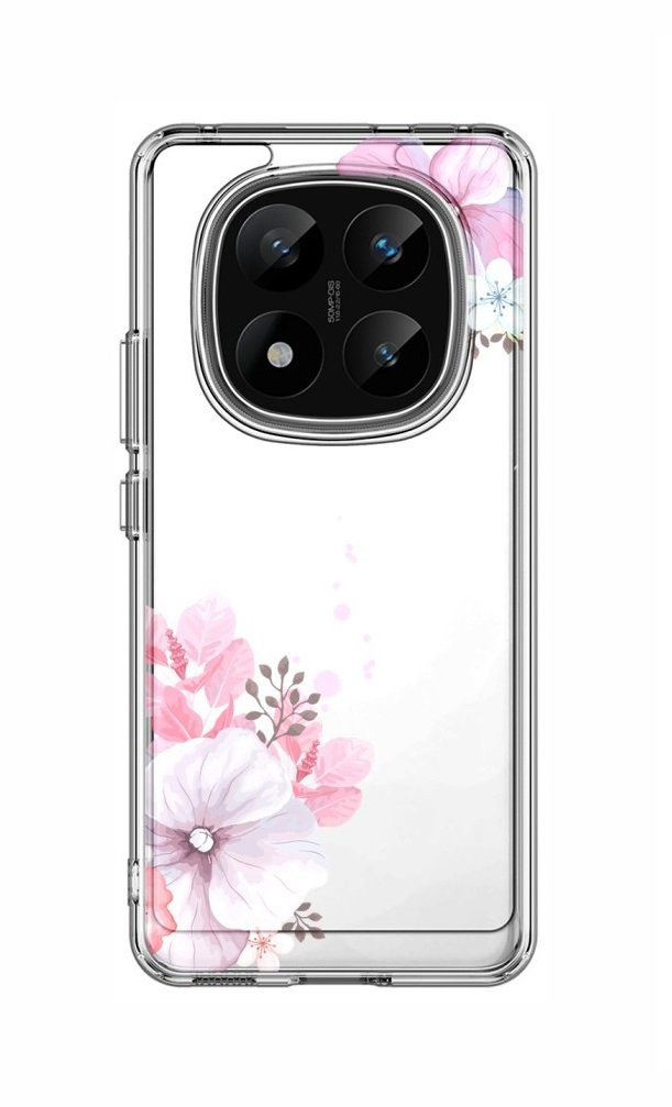 TopQ Kryt Image Xiaomi Redmi Note 14 Pro+ 5G pevný Violet Blossom 136938