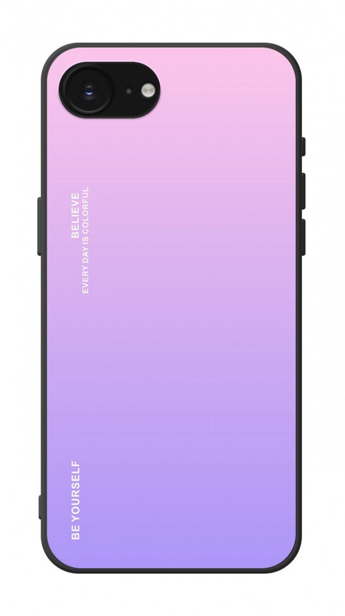 TopQ Kryt LUXURY iPhone 16e pevný dúhový ružový 138486