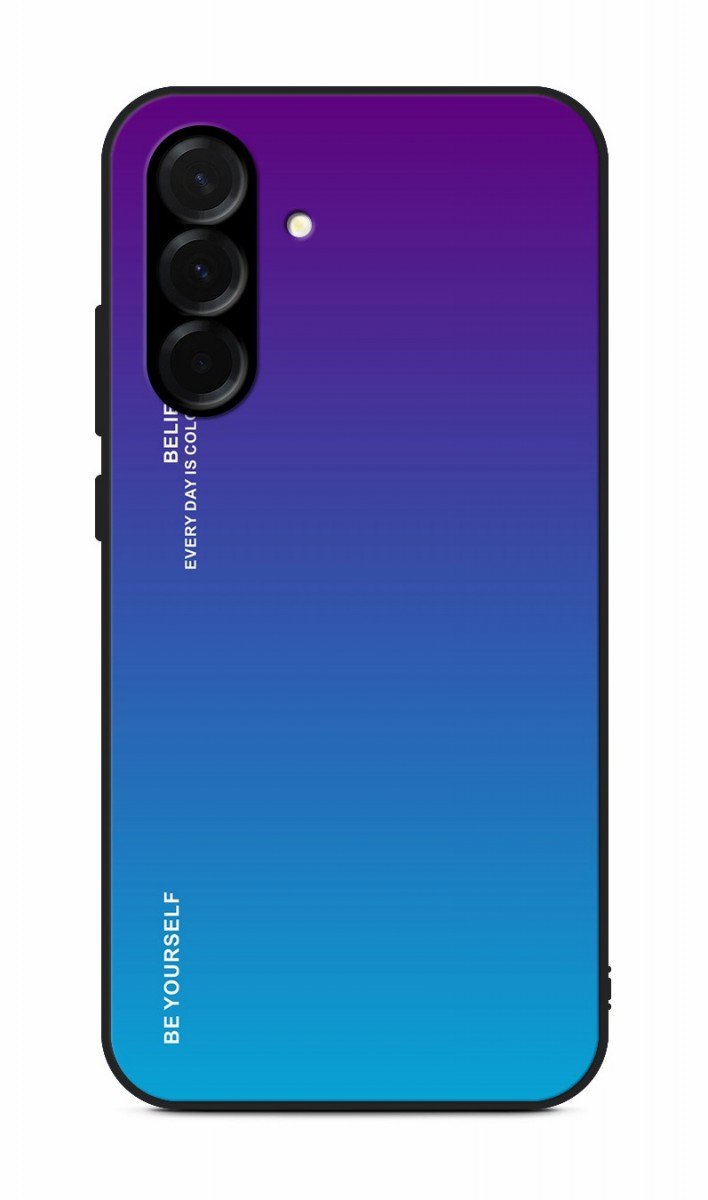 TopQ Kryt LUXURY Samsung A56 pevný dúhový purpurový 138559