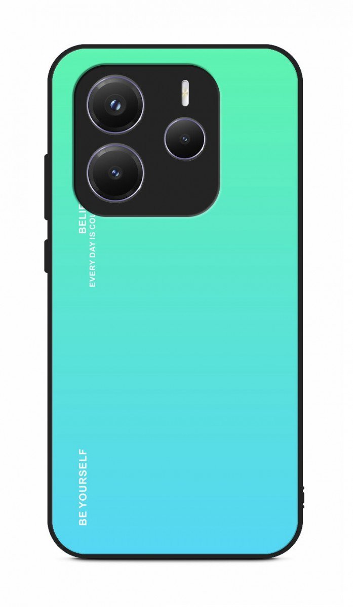 TopQ Kryt LUXURY Xiaomi Redmi Note 14 5G pevný dúhový zelený 136664