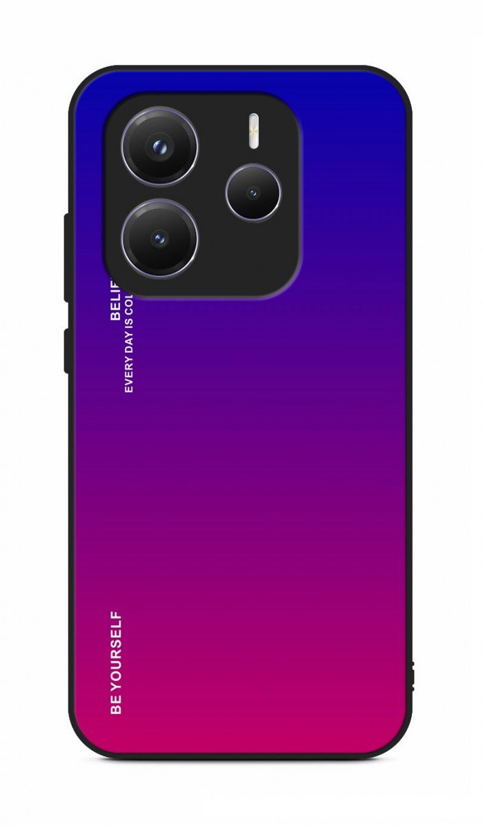 TopQ Kryt LUXURY Xiaomi Redmi Note 14 pevný dúhový fialový 136542