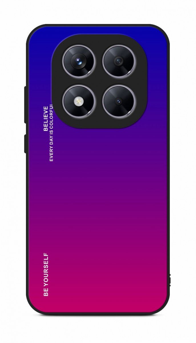 TopQ Kryt LUXURY Xiaomi Redmi Note 14 Pro 5G pevný dúhový fialový 136862