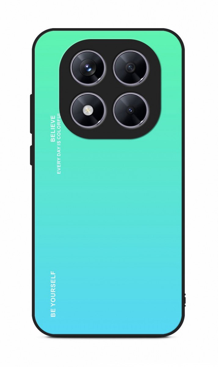 TopQ Kryt LUXURY Xiaomi Redmi Note 14 Pro 5G pevný dúhový zelený 136859